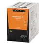 Weidmüller Pro Max3 480W strømforsyning med 24VDC 20A output og orange frontpanel med mærke og modelnavn.