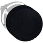 Schneider Electric Harmony Style 4 sort paddetryk med Ø30 mm drejefunktion og genlukningssymbol.