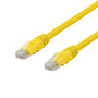 DELTACO U/UTP Cat6a patch kabel, halogenfri, 3 meter, gul