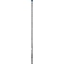 Bosch EXPERT SDS plus-7X hammerbor 6x150/215 mm med blått hårdmetalhoved, viser fire skær og spiralformet klinge.