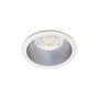 SG Armaturen Rax Soft 150 Satin TW downlight i hvid med satinreflektor og synlig LED-lyskilde, monteret på hvid baggrund.