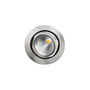 SG Armaturen Junistar downlight i børstet stål med LED chip, 7W, 2000-2800K og 42 graders spredningsvinkel.