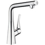 Hansgrohe Metris Select køkkenarmatur, L-tud, 1-grebs, Krom