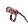 SG Armaturen Hovden Micro havespot i cortenfarvet aluminium med et 4W LED og 36° spredning på hvid baggrund.