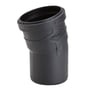 Golan Pipe Systems Quiet lyddæmpende afløbsbøjning, 75 mm, 15 grader, sort PP-MD materiale med enkelt muffe.