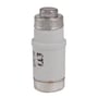 ETI D02 Neozed sikring 32A med hvid keramikcylinder, sølvfarvede metalender og tydelig ETI logo.