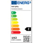 Energimærke for Ansell Lighting P-Cell LED bånd, viser energiklasse F med 192 kWh/1000h.