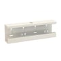 Schneider Electric T-stykke WGX-S TSU i hvid RAL 9010, med dimensioner 130x72x400 mm, vist fra siden.