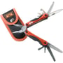 Bahco multitool MTT151 med 18 funktioner i rustfrit stål og orange aluminiumskrop medfølger nylon etui med bælteclips.