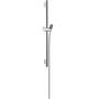 Hansgrohe Unica'S Puro brusestang i krom med 22mm diameter og 65cm længde, vist isoleret på hvid baggrund.