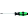 Wera 367 TORX skruetrækker med TX 7 x 60 mm klinge og grønt flerkomponent Kraftform Plus greb med rullestop.