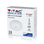 Emballagen for V-TAC LED sensorlampen, der viser produktnavn, specifikationer som 12W, 800lm og 6m rækkevidde.