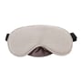 Travel Blue Luxury Eye Mask frontvist, fremhæver den bløde form og den lysegrå bomuldsforside.
