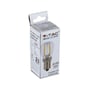 Emballagen til V-TAC ST26 filament LED pære, 2W, 200 lumen, E14, med angivelse af 2 års garanti.