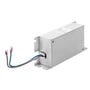 Omron enfaset RFI-filter AX-FIM1024-SE-V1 i metalhus med tilslutningsledninger, 24A, 200VAC.