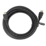 Sort Deltaco High-Speed Flex HDMI kabel på 5 meter med sammenrullet kabel og begge HDMI-stik synlige.