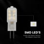Detaljebillede af V-TAC LED spotlys der fremhæver SMD LED'er og effektiv varmeafledning med IC power driver.