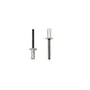 Masterfix MFX nitte RH ALU/STÅL lukket, 3,2 x 6,5 mm, viser to nitter med rundhoved og lukket bund.