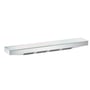 Hansgrohe skulderbruser 500 1jet i krom med integreret hylde af sikkerhedsglas og PowderRain stråler.