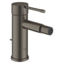 Grohe Essence bidetarmatur, 1-grebs, S-Size, løftestang m/ bundventil, Børstet Hard Graphite