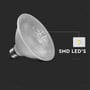 Detaljebillede af V-TAC 11W LED pære PAR30, der viser Samsung SMD LED'er.