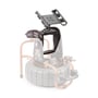 Ridgid HQx Dock monteret på en Ridgid Compact tromle til inspektionskamera, viser tabletholderen i sort plast.