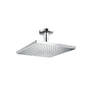 Hansgrohe Raindance E 300 1jet hovedbruser i krom, med en firkantet 300x300 mm bruserplade monteret på et loft.