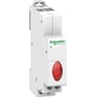 Schneider Electric iIL signallampe med tre røde LED-lys, type A9E18327, 18mm bred, designet til 400VAC.