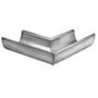 Vmzinc Gering QZ i zink, 280mm og 90 graders vinkel, passer til 11" tagrende med 0,7 fals.