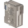 Schneider Electric TM3-modul DI16 DO8 med skrueklemme, vist fra siden med synlige mærkater og tilslutningspunkter.