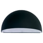 SG Armaturen Duett vægarmatur i mat sort aluminium med halvmåne design, 10W LED og E27 fatning.