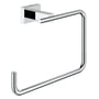 Grohe Essentials Cube håndklædering i krom med blank overflade og skjulte monteringsdetaljer, designet til badeværelset.