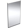 Geberit Option Plus firkantet spejl med lys, sort mat, 40 cm x 70 cm