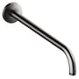 Lang, vægmonteret Damixa bruserarm med børstet graphite grey (PVD) overflade og 400mm fremspring.