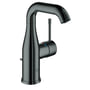 Grohe Essence håndvaskarmatur, 1-grebs, M-Size, løftestang m/ bundventil, Poleret Hard Graphite