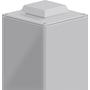 Schneider Electric tophætte til ventilation monteret på et gråt kabinet med synlige skruer.