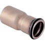 Geberit Mapress CuNiFe reduktion med nip fra 35mm til 22mm, til pres-systemteknik i industri og skibsbyggeri.