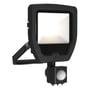 Ansell Lighting Calinor Evo LED projektør 20W i sort aluminium med indbygget PIR-sensor og et bredt lyspanel.