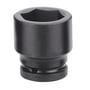 Irimo 3/4" slagtop i sort metal, 41 mm, med robust sekskantet åbning, ideel til slagnøgler.