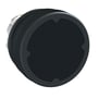 Schneider Electric Harmony XB4 sort trykknaphoved med fjederreturfunktion og metalring til 22mm udskæring.