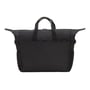 Bagfra Dicota Eco Top Traveller GO taske, viser det store hovedrum og netlommer i siderne, i sort.