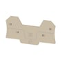 Weidmüller endeplade ALEP AL4C til 2,5 mm² ledere i beige farve med PUSH IN tilslutning.
