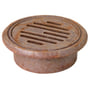 Jemi – Rund rørbrøndkarm med rist til Ø160 mm brønd/rør (139 mm skørt diameter, maks. 1,5 tons belastning)