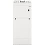 Nilan Compact P2 KF AIR ventilationsanlæg i hvidt aluzink med CTS602 HMI og gateway, viser fronten.