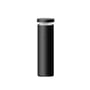 Light By Juul Platin-pullert set forfra med høj, mørk cylinder og rund lampehat.