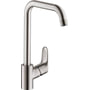 Hansgrohe Focus M41 køkkenarmatur, U-tud, 1-grebs, Rustfri stål