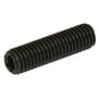 Jual Solar pinolskrue med krater, sort M10x25 DIN 916, med indvendig 6-kant og 25 mm længde.