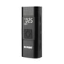 Ironside minikompressor i sort set forfra med betjeningsknapper og digitalt display, der viser 2,5 bar.