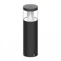 Ledvance Urban Bollard Cone bedlampe set skråt forfra, med rund top og lysåbning i den grå cylinder.