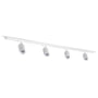 Skagen 4, komplet lysskinne med 4 LED-spot, nordtronic Long Life, 3000K, 360lm, CRI>90, 40.000 timer, dæmpbar - 2 meter, hvid